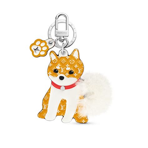 LV Shiba Key Holder and Bag Charm 